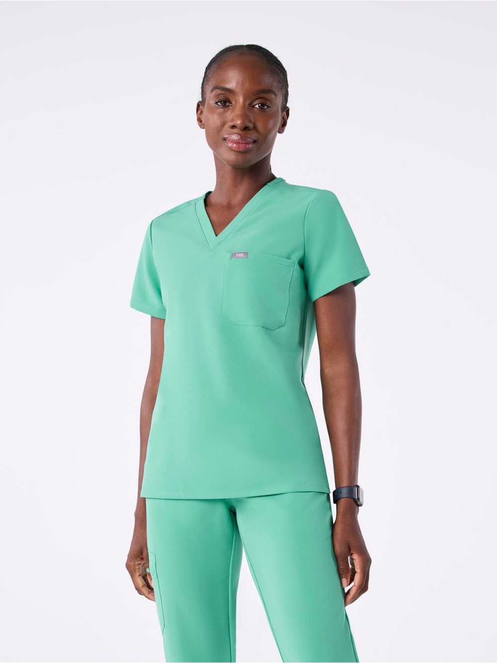 FIGS SURGICAL GREEN CATARINA Scrub Top Size XXL Hospital Uniform Nurse